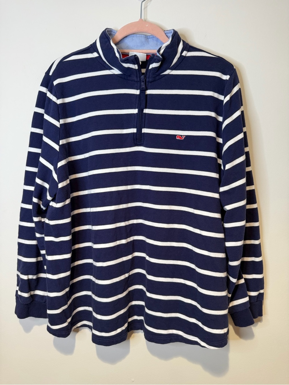 vineyard vines striped quarter zip sweatshirt size 1X